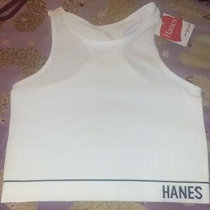 NWT Hanes XL sports bra/ crop top